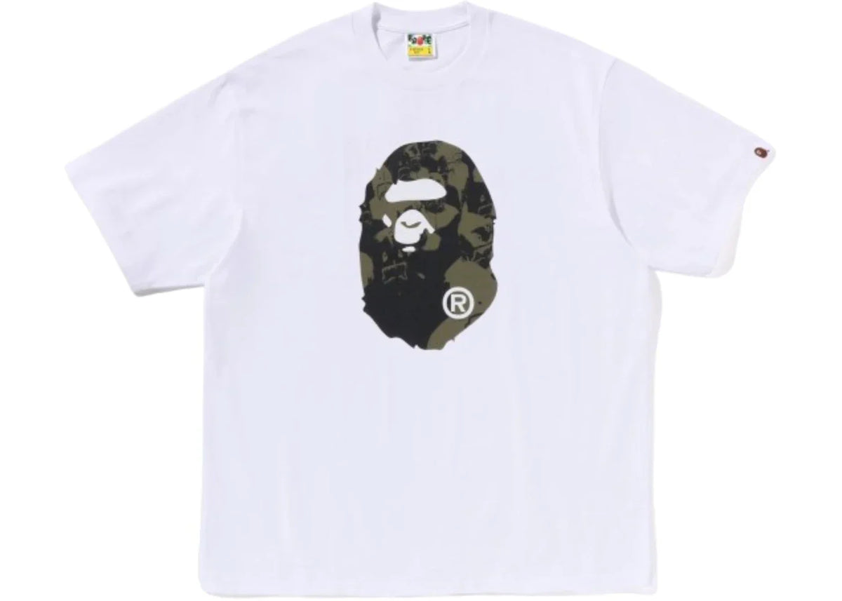 BAPE Shark Seijin Ape Head Relaxed Fit Tee White