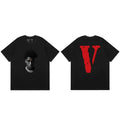 Vlone x NBA YoungBoy Portrait Graphic T-Shirt - Black/Red
