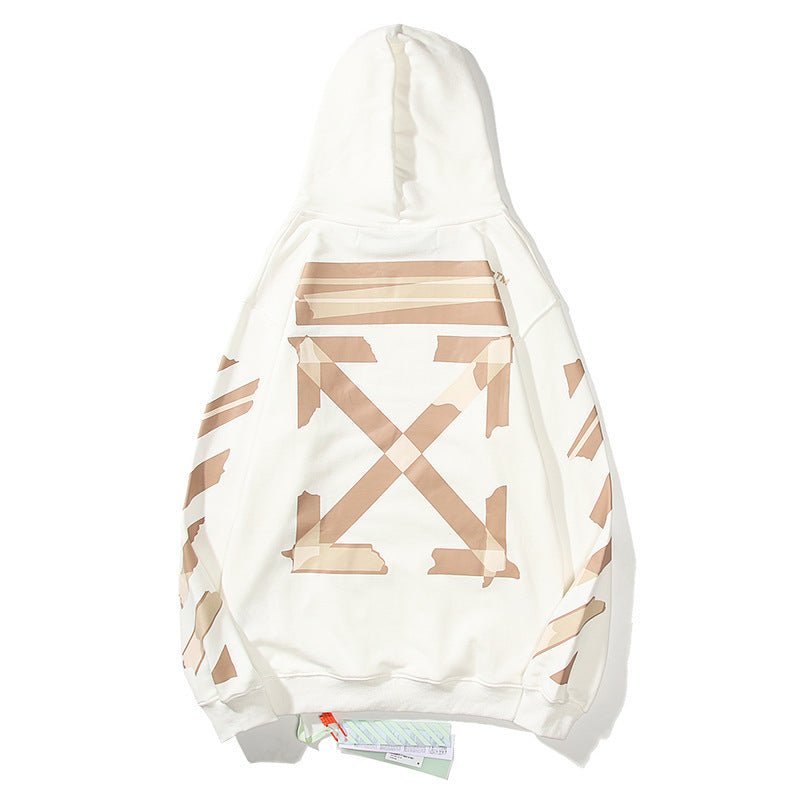 Off-White White Packing Tape Arrow Hoodie